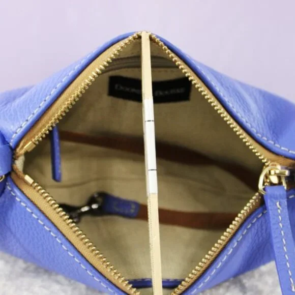 Dooney & Bourke Buffy Crossbody - PIPI Blue Pebble Leather Bag NWT - Picture 5 of 13